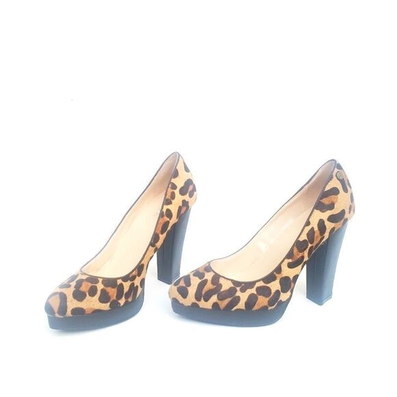 Calvin Klein New Leopard Platform Heels 6 M - Picture 4 of 8